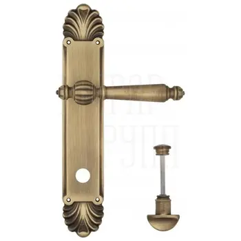Дверная ручка Venezia 'PELLESTRINA' на планке PL87 матовая бронза (wc)
