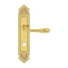 Дверная ручка Extreza "CARRERA" (Каррера) 321 на планке PL02, полированное золото (wc)