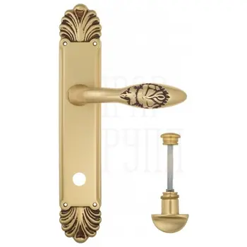 Дверная ручка Venezia 'CASANOVA' на планке PL87 французское золото (wc)