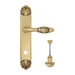 Дверная ручка Venezia "CASANOVA" на планке PL87, французское золото (wc)