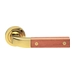 Дверные ручки на розетке Morelli Luxury 'Tree', золото со вставкой груши