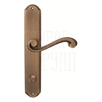 Дверная ручка на планке Melodia 225/131 'Cagliari' матовая бронза (wc)