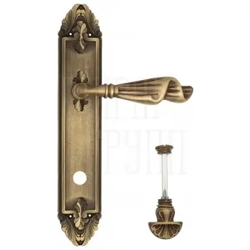 Дверная ручка Venezia 'Opera' на планке PL90 матовая бронза (wc-4)