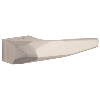 Дверная ручка на прямоугольной розетке Tupai Iceberg 4003 RT H никель