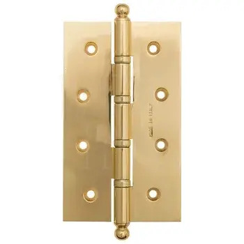 Дверная петля универсальная с круглым колпачком Fratelli Cattini CR152 152x90x3 матовое золото