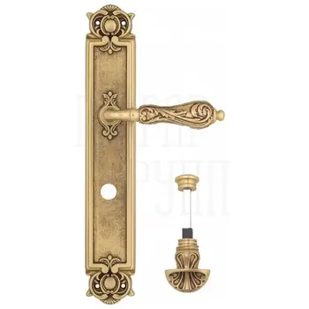 Дверная ручка Venezia 'MONTE CRISTO' на планке PL97 французское золото (wc-4)