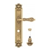 Дверная ручка Venezia "MONTE CRISTO" на планке PL97, французское золото (wc-4)