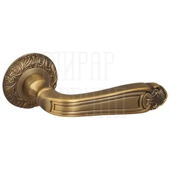 Дверная ручка на круглой розетке Fuaro (Фуаро) 'LOUVRE' SM/HD матовая бронза