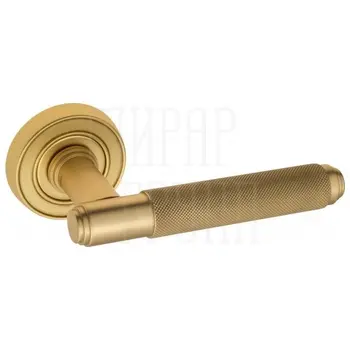 Дверная ручка на розетке Venezia 'EXA ZIG' D6 французское золото