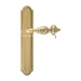 Дверная ручка Extreza "TESLA" (Тесла) 315 на планке PL03, полированное золото