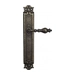 Дверная ручка Venezia "GIFESTION" на планке PL97, античная бронза
