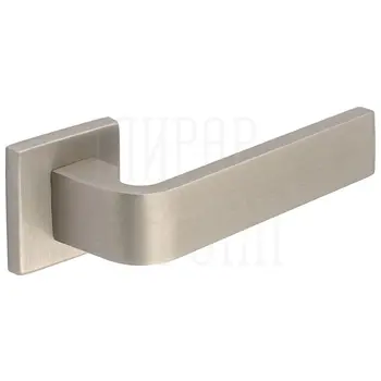 Дверная ручка Extreza Hi-Tech 'SOUND' (Саунд) 106 на квадратной розетке R11 матовый никель