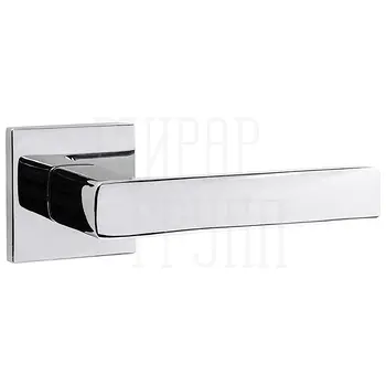 Дверная ручка Punto (Пунто) на квадратной розетке 'VIVA' хром