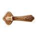 Ручка дверная на фигурном раздельном основании Val de Fiori (Вал де Фиори) "АМУАЖ", матовая бронза