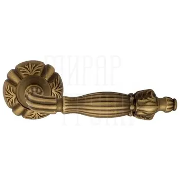Дверная ручка на розетке Venezia 'OLIMPO' D5 матовая бронза