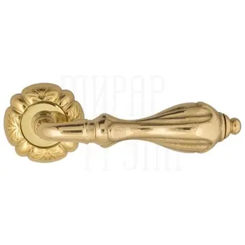 Дверная ручка на розетке Venezia 'ANAFESTO' D5 полированная латунь