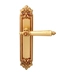 Дверная ручка на планке Melodia 246/229 "Nike", французское золото