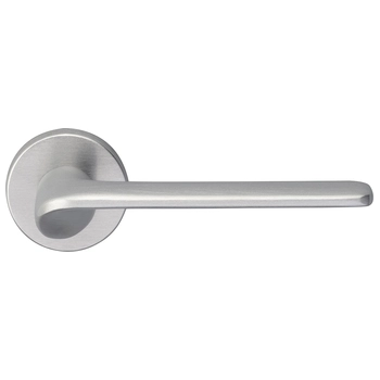 Дверные ручки на круглой розетке Manital 'Vortex' матовый хром