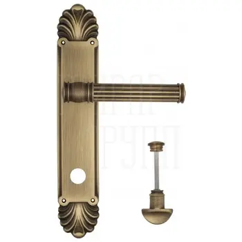 Дверная ручка Venezia 'IMPERO' на планке PL87 матовая бронза (wc)