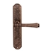 Дверная ручка на планке Melodia 245/131 "Tako", античная бронза