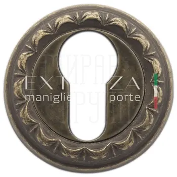 Накладка дверная под цилиндр Extreza CYL R02 античная бронза