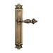 Дверная ручка Venezia "LUCRECIA" на планке PL97, матовая бронза