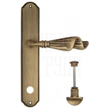 Дверная ручка Venezia 'Opera' на планке PL02 матовая бронза (wc)