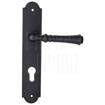 Дверная ручка Fratelli Cattini 'GRACIA' на планке PL257 матовый черный (cyl)