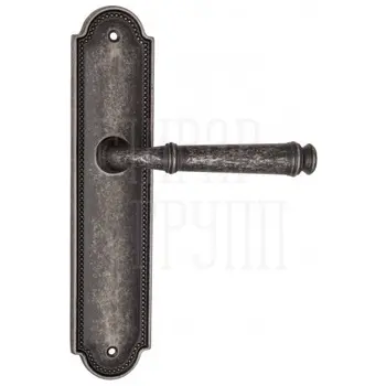 Дверная ручка Fratelli Cattini 'FARFALLA' на планке PL248 античное серебро