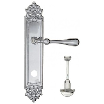 Дверная ручка Fratelli Cattini 'RETRO' на планке PL96 полированный хром (wc-2)