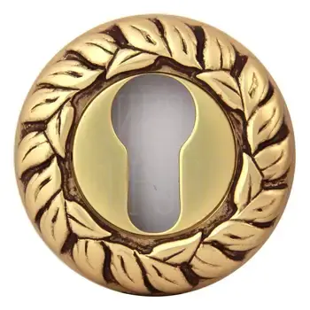 Накладка Class под цилиндр (CYL) 60 mm старинная латунь + коричневый