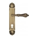 Дверная ручка Venezia 'MONTE CRISTO' на планке PL87, матовая бронза (cyl)