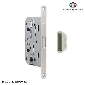 Защелка врезная магнитная под фиксатор PORTA DI PARMA Polaris матовый никель