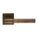 Дверная ручка Extreza Hi-tech "NUVO" (Нуво) 125 на квадратной розетке R15, матовая бронза