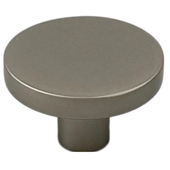 Мебельная ручка-кноб CORONA mod. '0046' Ø30 x 19 mm матовый никель