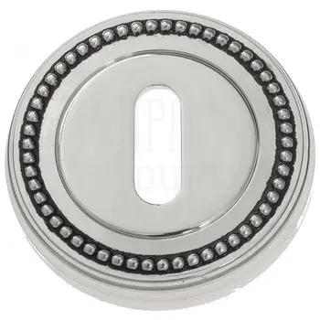 Накладка дверная под ключ буратино Venezia KEY-1 D3 натуральное серебро