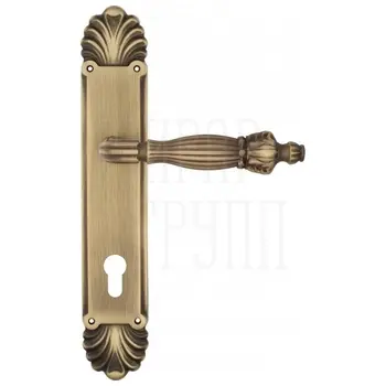 Дверная ручка Venezia 'OLIMPO' на планке PL87 матовая бронза (cyl)