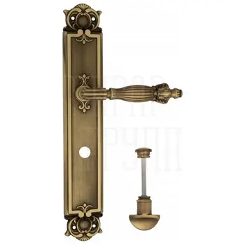 Дверная ручка Venezia 'OLIMPO' на планке PL97 матовая бронза (wc)