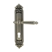 Дверная ручка Extreza "DANIEL" (Даниел) 308 на планке PL02, матовое серебро (cyl)