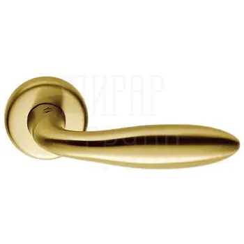 Дверная ручка на розетке Colombo 'Mach' CD 81 RSB (CD69) матовое золото