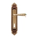 Дверная ручка Extreza "PETRA" (Петра) 304 на планке PL02, матовая бронза (cab) (KEY)