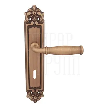 Дверная ручка на планке Melodia 266/229 'Isabel' матовая бронза (key)