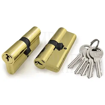 Цилиндровый механизм Fuaro (Фуаро) (100 ZA/60) 1000ZAKey60 mm (25+10+25) латунь