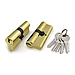 Цилиндровый механизм Fuaro (Фуаро) (100 ZA/60) 1000ZAKey60 mm (25+10+25), латунь