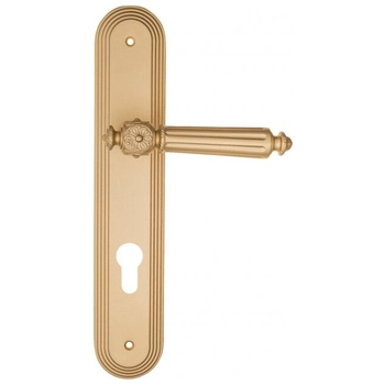 Дверная ручка Fratelli Cattini 'TORCELLO' на планке PL288 матовая латунь (cyl)