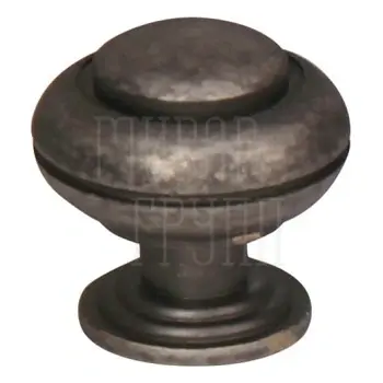 Мебельная ручка-кноб Melodia 806 Victorian (Ø30x33 мм) античное серебро