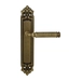 Дверная ручка Extreza 'BENITO' (Бенито) 307 на планке PL02, матовая бронза (pass)