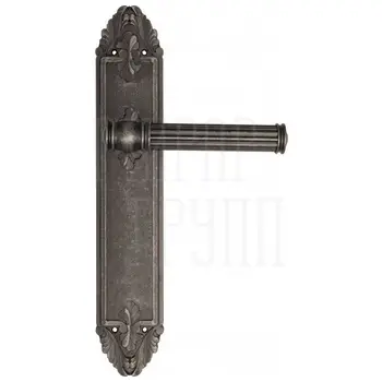 Дверная ручка Venezia 'IMPERO' на планке PL90 античное серебро