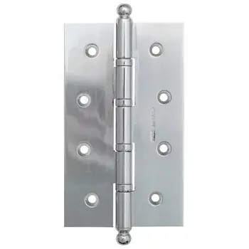 Дверная петля универсальная с круглым колпачком Fratelli Cattini CR152 152x90x3 полированный хром