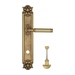 Дверная ручка Venezia "MOSCA" на планке PL97, французское золото (wc)